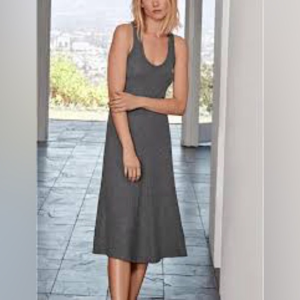 Calme by Johnny Was Gray Throw On Cozy Sweater Tank Dress